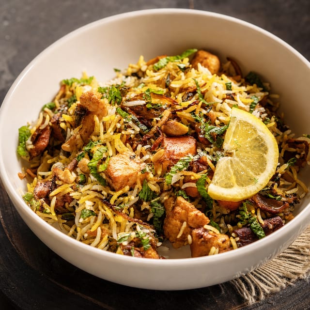 Paneer Biryani.