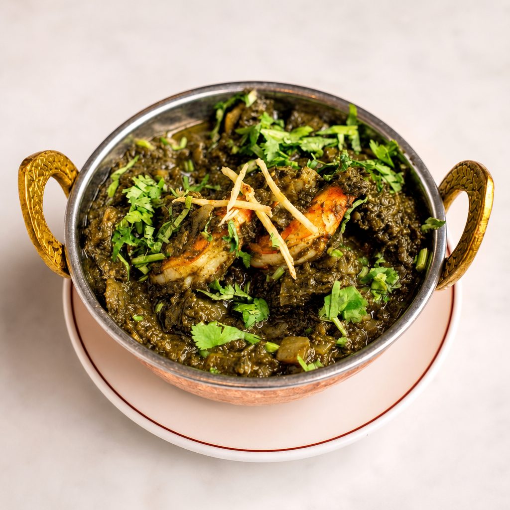 Shrimp Saag.