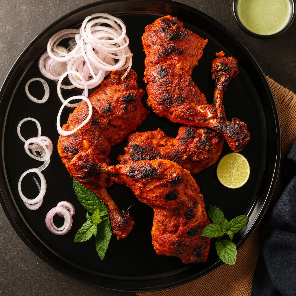 Chicken Tandoori Full 4 pieces.