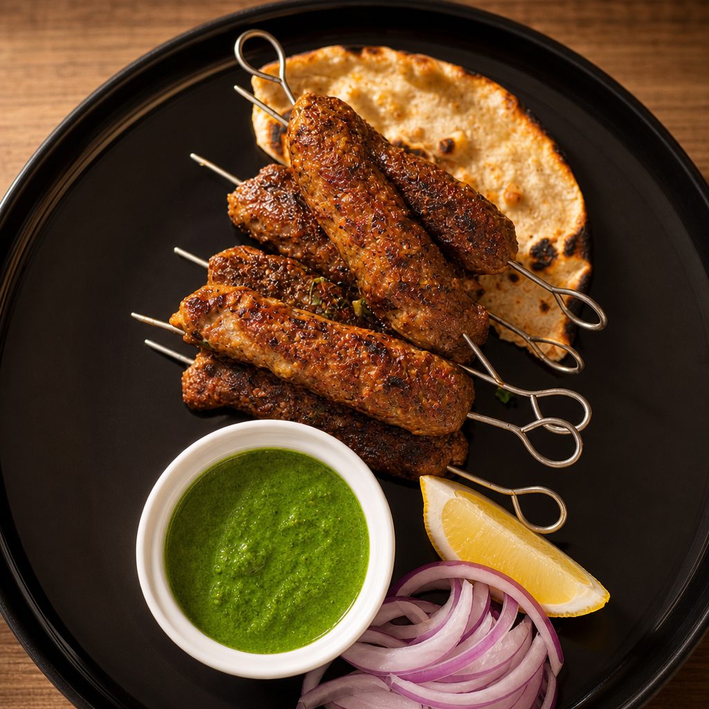 Lamb Seekh Kabab.