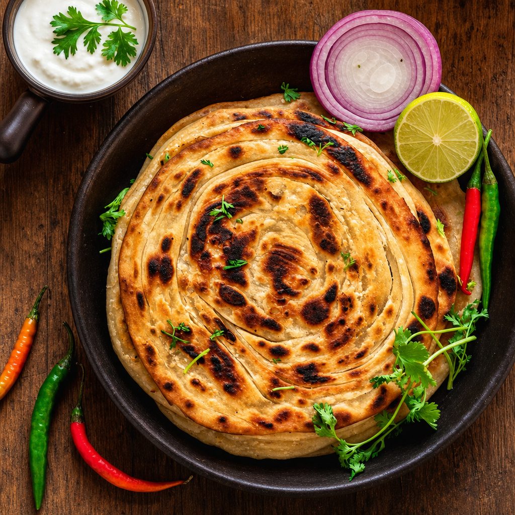 Lachha Paratha.