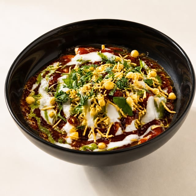 Aloo Tikki Chaat.